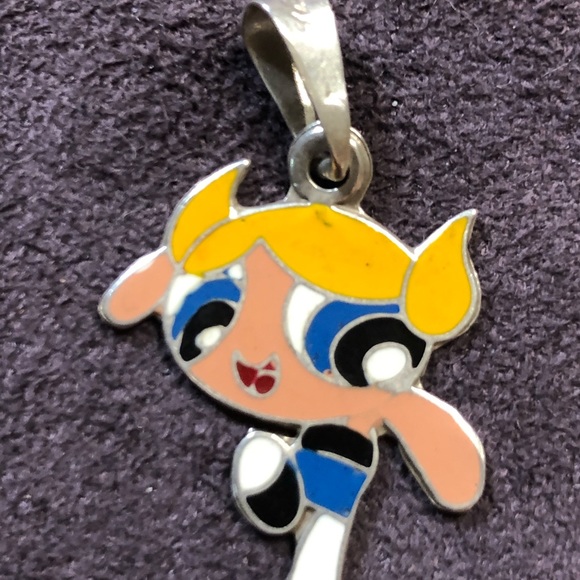 Vintage sterling Silver Powderpuff girls charms - Picture 2 of 2